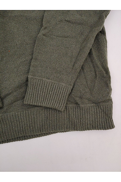 LAWRENCE GREY Pánský khaki kašmírový pulovr oversized Velikost XXL | LAWRENCE GREY | obrázek 3