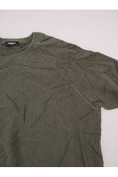 LAWRENCE GREY Pánský khaki kašmírový pulovr oversized Velikost XXL | LAWRENCE GREY | obrázek 4