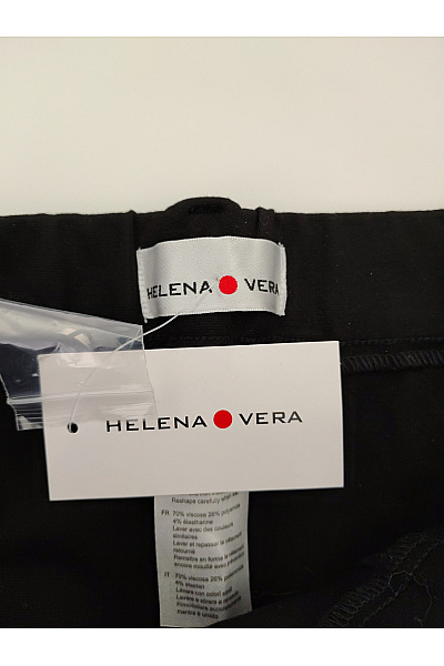 HELENA VERA Černé elegantní kalhoty s vysokým pasem a kapsami Vel. DE 38 | HELENA VERA | obrázek 6