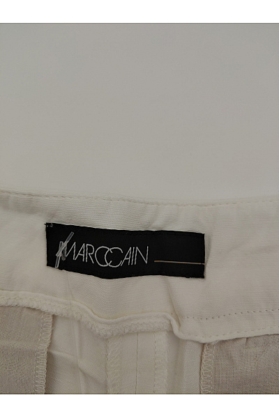 MARCCAIN Bílé široké letní kalhoty s vysokým pasem Vel. N 4 | MARCCAIN | obrázek 5