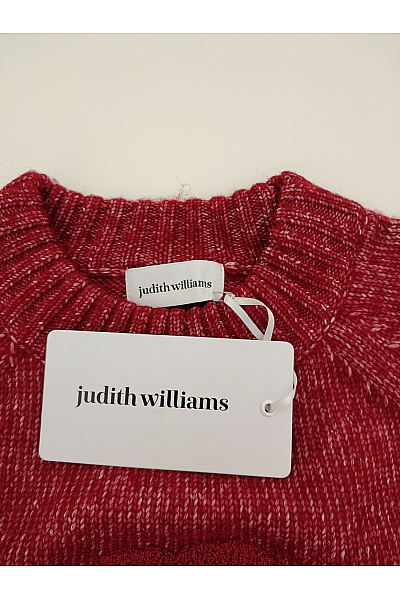 Judith Williams Červený pletený pulovr s květinovým vzorem Vel. DE 36 | Judith Williams | obrázek 4