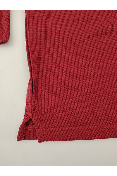 GENTLEMEN SELECTION Pánské bavlněné polo tričko s dlouhým rukávem červené Velikost DE 58 | GENTLEMEN SELECTION | obrázek 3