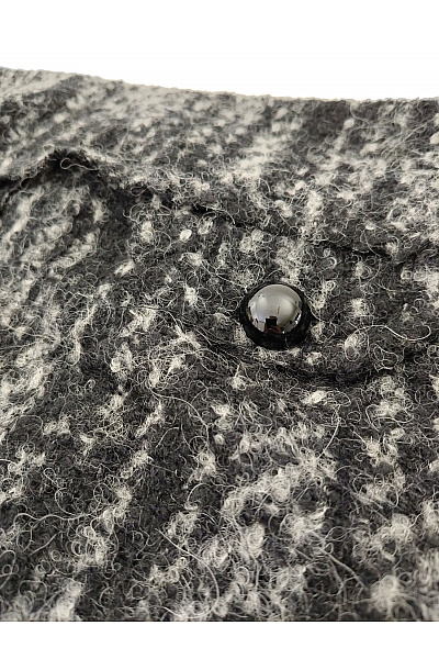 GARDEUR Černobílá vlněná mini sukně s knoflíky Velikost DE 42 | GARDEUR | obrázek 4
