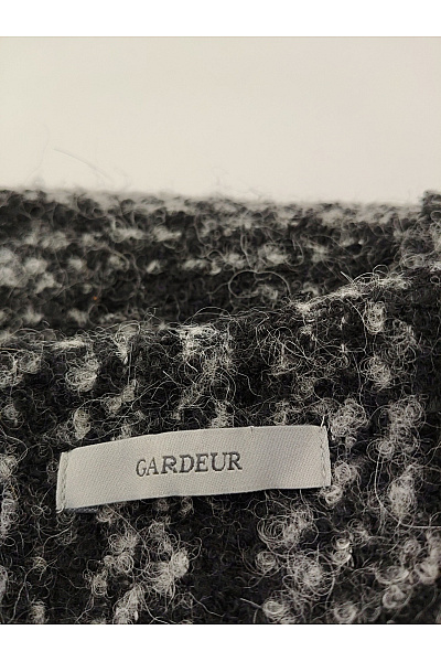 GARDEUR Černobílá vlněná mini sukně s knoflíky Velikost DE 42 | GARDEUR | obrázek 6