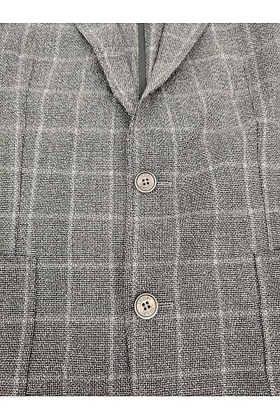 JOOP! Pánské vlněné sako šedé kostkované jednořadé smart casual Velikost EU 50 | JOOP! | obrázek 4
