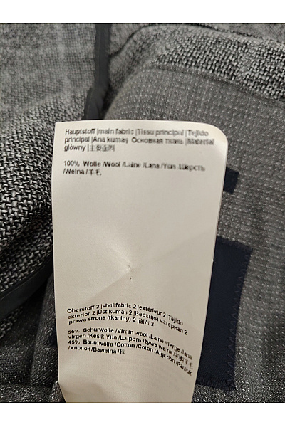 JOOP! Pánské vlněné sako šedé kostkované jednořadé smart casual Velikost EU 50 | JOOP! | obrázek 8