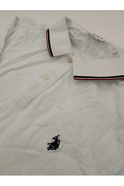 U.S.POLO ASSN. Bílé bavlněné polo tričko s krátkým rukávem a límečkem Velikost US XL | U.S.POLO ASSN. | obrázek 4