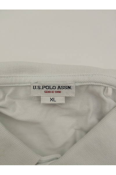 U.S.POLO ASSN. Bílé bavlněné polo tričko s krátkým rukávem a límečkem Velikost US XL | U.S.POLO ASSN. | obrázek 6