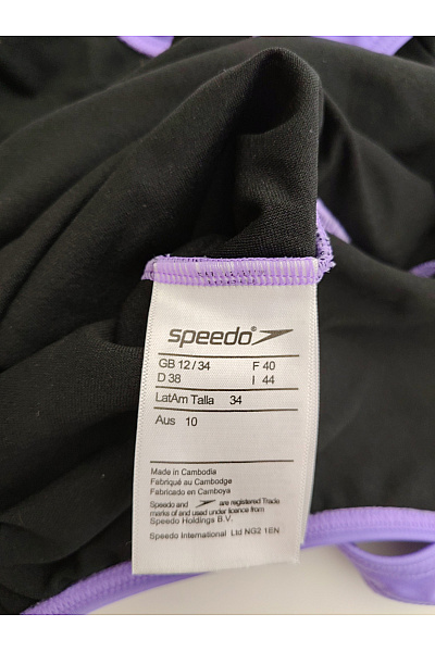 speedo Fialové jednodílné sportovní plavecké plavky Vel. 38 | speedo | obrázek 5