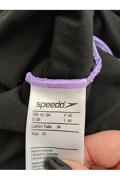 speedo Fialové jednodílné sportovní plavecké plavky Vel. 38 | speedo | obrázek 6