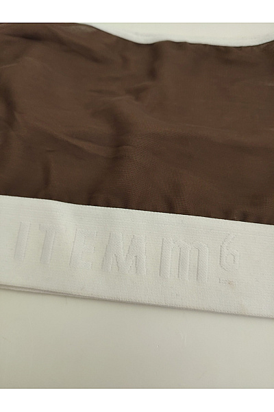 item m6 Hnědá sportovní braletová podprsenka s úzkými ramínky Velikost S | item m6 | obrázek 2