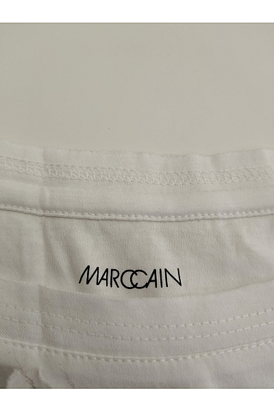 MARCCAIN Bílé dámské tílko s potiskem a nápisem Vel. XXL | MARCCAIN | obrázek 4