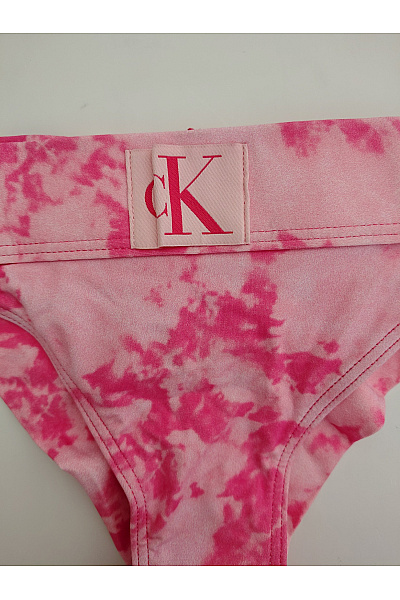 Calvin Klein Růžové batikované tangové spodní díl plavek Velikost M | Calvin Klein | obrázek 2