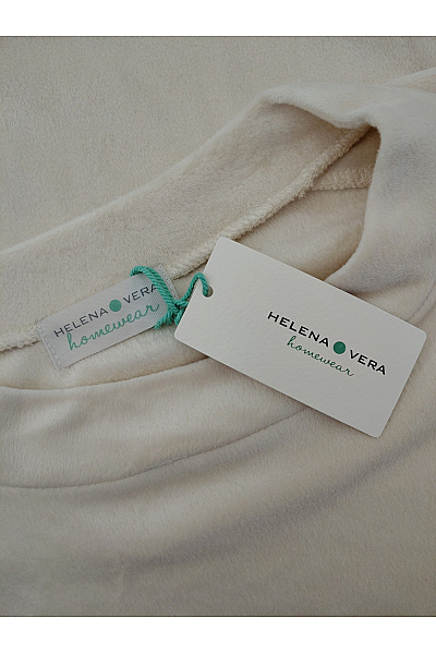 HELENA VERA Béžový dámský domácí komplet oversized volný Velikost DE 48 | HELENA VERA | obrázek 5