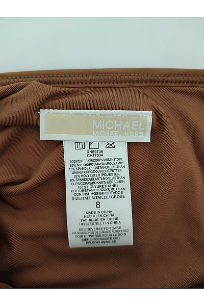 MICHAEL KORS Hnědé jednodílné plavky s průstřihy Vel. US 8 | MICHAEL KORS | obrázek 7