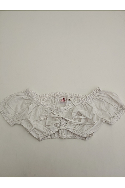 Spieth&Wensky Bílá crop halenka s odhalenými rameny a mašlí Velikost EU 34 | Spieth&Wensky | obrázek 2