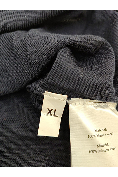 LAWRENCE GREY Pánský černý vlněný pulovr merino se stojáčkem na zip Velikost XL | LAWRENCE GREY | obrázek 5
