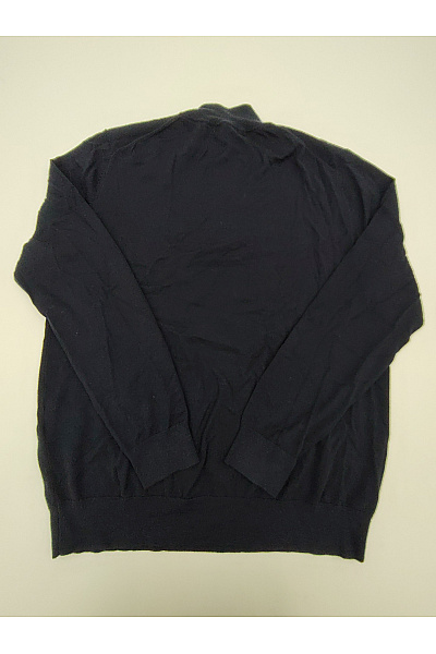 LAWRENCE GREY Pánský černý vlněný pulovr merino se stojáčkem na zip Velikost XL | LAWRENCE GREY | obrázek 6