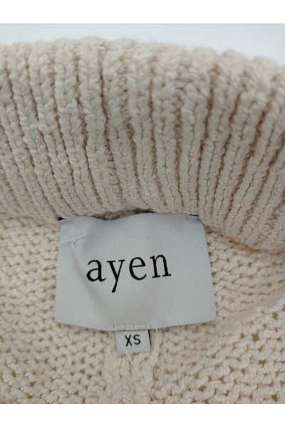 Ayen Béžové bavlněné pletené kraťasy s vysokým pasem Velikost XS | Ayen | obrázek 4