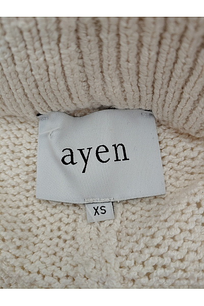 Ayen Béžové bavlněné pletené kraťasy s vysokým pasem Velikost XS | Ayen | obrázek 5