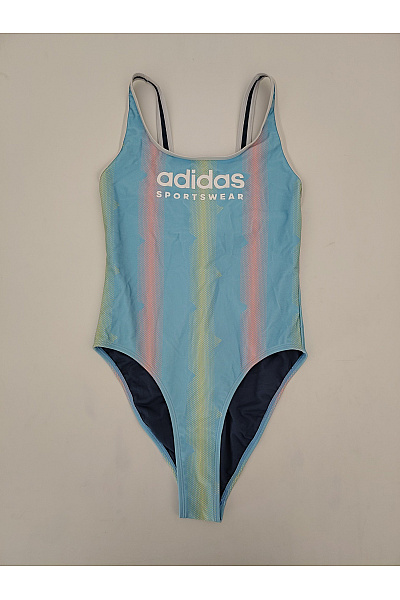 ADIDAS Dámské jednodílné plavky sportovní duhové pruhované Velikost US 10 | ADIDAS | obrázek 2