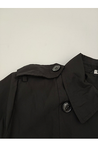 Ralph Lauren Černý dámský trenčkot s páskem elegantní Vel. US XL/TG | Ralph Lauren | obrázek 7