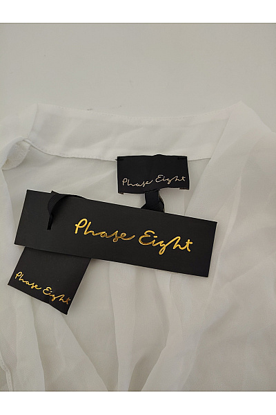 Phase Eight Bílá zavinovací crop halenka s dlouhým rukávem Vel. UK 18 | Phase Eight | obrázek 5