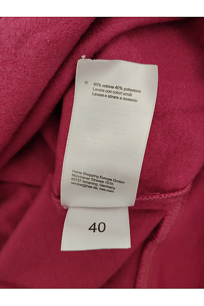 Dámská bavlněná mikina Ciao Amore růžová oversized crewneck Vel. IT 40 | Unimoda | obrázek 5