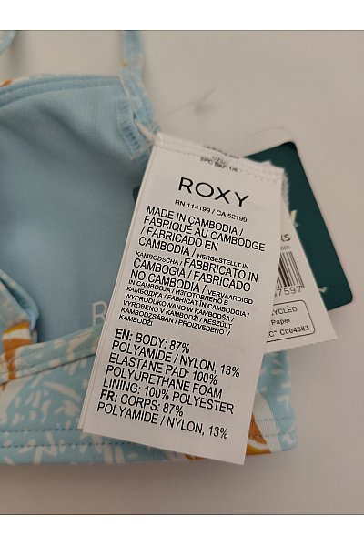 Roxy Barevné květinové bikiny vrchní díl plavek Vel. Xs | Roxy | obrázek 7