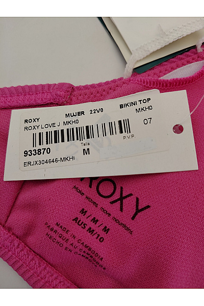 Roxy Růžové žebrované bikiny vrchní díl trojúhelníkové Vel. M | Roxy | obrázek 8
