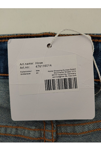 THOM By Thomas Rath Dámské modré džíny s vysokým pasem zvonové Velikost DE 44 | THOM By Thomas Rath | obrázek 6