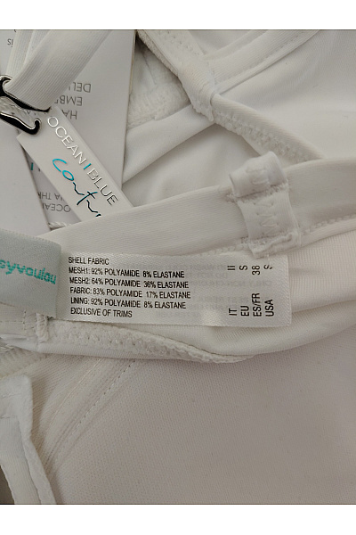 Candy Couture Bílé jednodílné plavky s průstřihy a vyztužením Vel. EU S | Candy Couture | obrázek 3