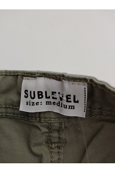 Sublevel Dámské khaki bavlněné bermudy s kapsami Vel. M | Sublevel | obrázek 4