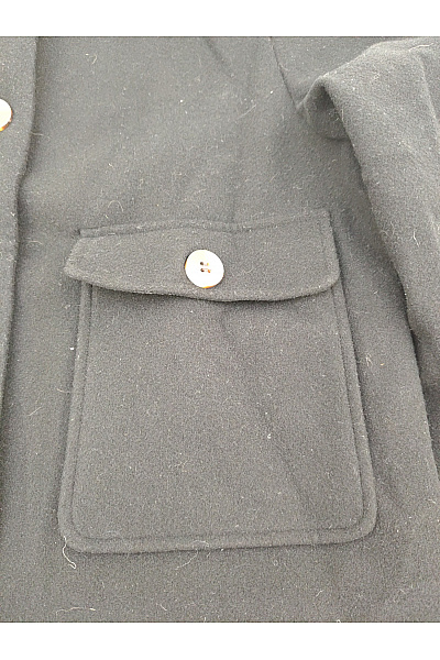 VERO MODA Černý krátký košilový kabát Velikost EU M | VERO MODA | obrázek 3