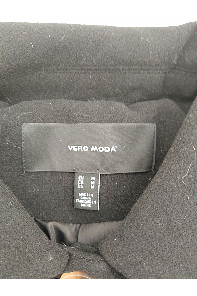 VERO MODA Černý krátký košilový kabát Velikost EU M | VERO MODA | obrázek 6