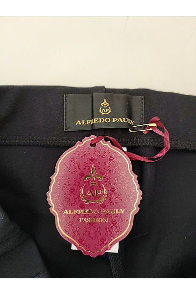 Alfredo Pauly Černé elegantní kalhoty s vysokým pasem Velikost DE 42 | Alfredo Pauly | obrázek 6