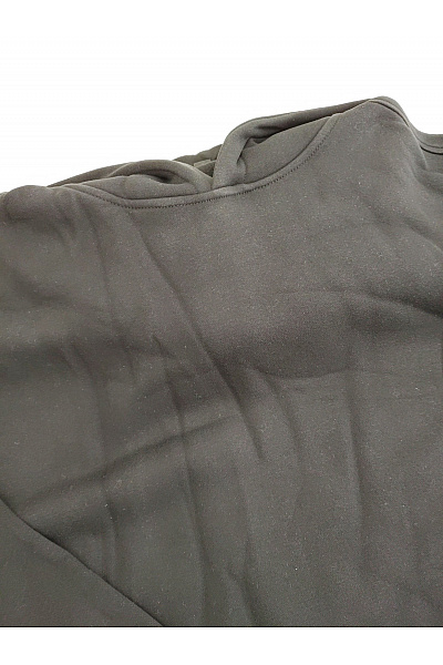 Pánská černá oversized bavlněná mikina s kapucí přes hlavu | Unimoda | obrázek 2