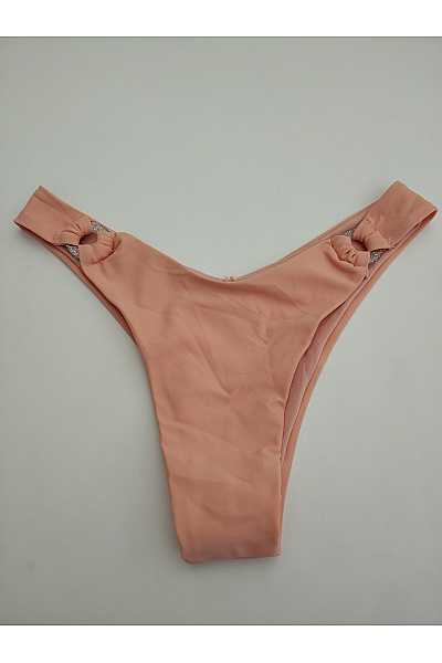 Mermaid Swimwear Béžové sexy brazilské spodní díl plavek s kamínky Velikost L | Mermaid Swimwear | obrázek 2