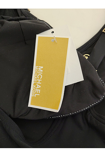 MICHAEL KORS Černé jednodílné plavky se zlatými kroužky | MICHAEL KORS | obrázek 6