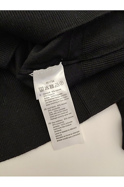 PFEFFINGER Černá elegantní halenka s dlouhým rukávem a kamínky Velikost DE 40 | PFEFFINGER | obrázek 8