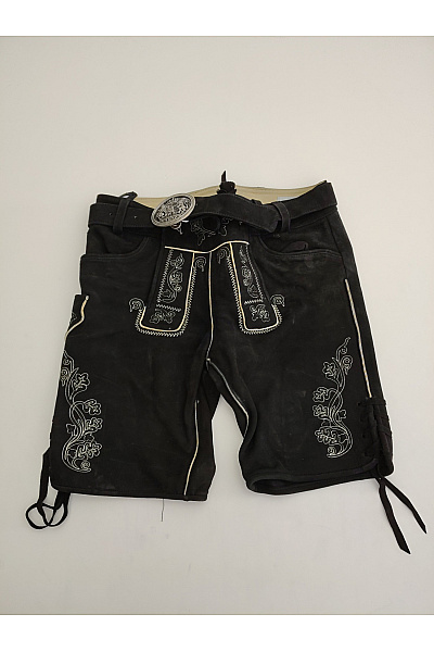 Pánské kožené kraťasy s páskem vintage Vel. DE 48 | Unimoda | obrázek 2