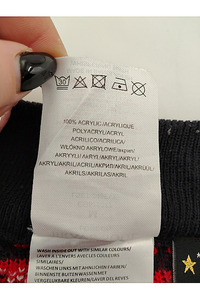 BRAVE SOUL Barevné pletené vánoční legíny s potiskem Velikost M | BRAVE SOUL | obrázek 8