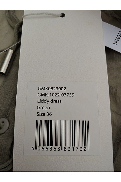 Khaki vrstvené košilové šaty s dlouhým rukávem Velikost EU 36 | Unimoda | obrázek 5