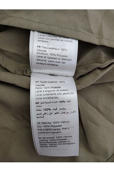 Khaki vrstvené košilové šaty s dlouhým rukávem Velikost EU 36 | Unimoda | obrázek 6