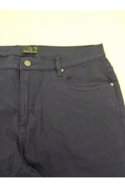 GENTLEMEN SELECTION Pánské bavlněné chino kalhoty modré rovné Velikost DE 52 | GENTLEMEN SELECTION | obrázek 3