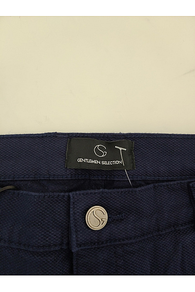GENTLEMEN SELECTION Pánské bavlněné chino kalhoty modré rovné Velikost DE 52 | GENTLEMEN SELECTION | obrázek 4