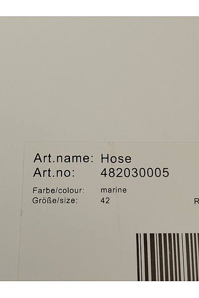 Jana Ina Modré široké kalhoty s vysokým pasem elegantní Vel. DE 42 | Jana Ina | obrázek 8