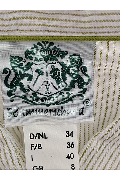 Hammerschmid Khaki lněné košilové midi šaty s kapsami Velikost 34 | Hammerschmid | obrázek 4