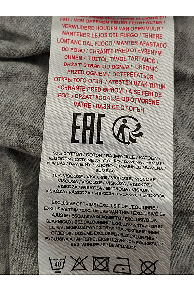 TOKYO LAUNDRY Pánské šedé bavlněné tričko s dlouhým rukávem a nápisem Vel. L | TOKYO LAUNDRY | obrázek 9