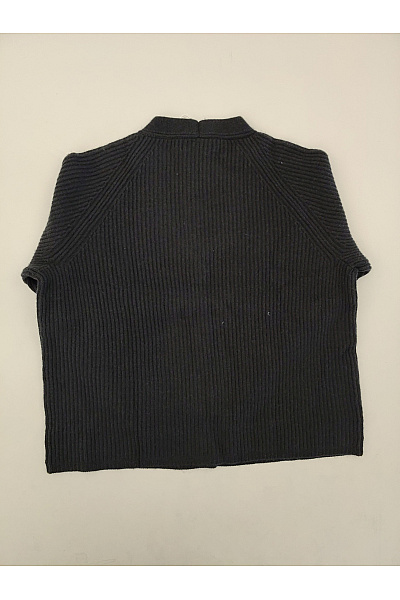 THOM By Thomas Rath Černý pletený kardigan do véčka na knoflíky Velikost DE 46 | THOM By Thomas Rath | obrázek 6